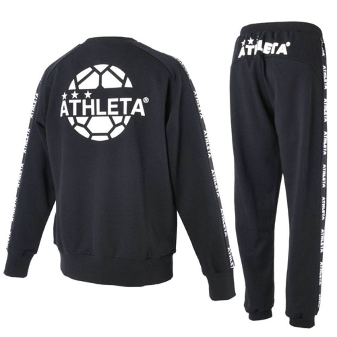 ATHLETA アスレタ 別注 スウェットスーツ 上下セット(ブラック) FP-423