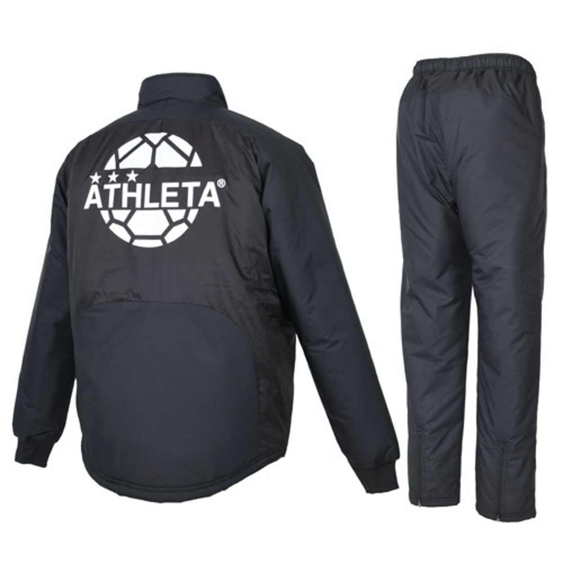 ATHLETA アスレタ 別注 ウォーマースーツ 上下セット(ブラック) FP-424