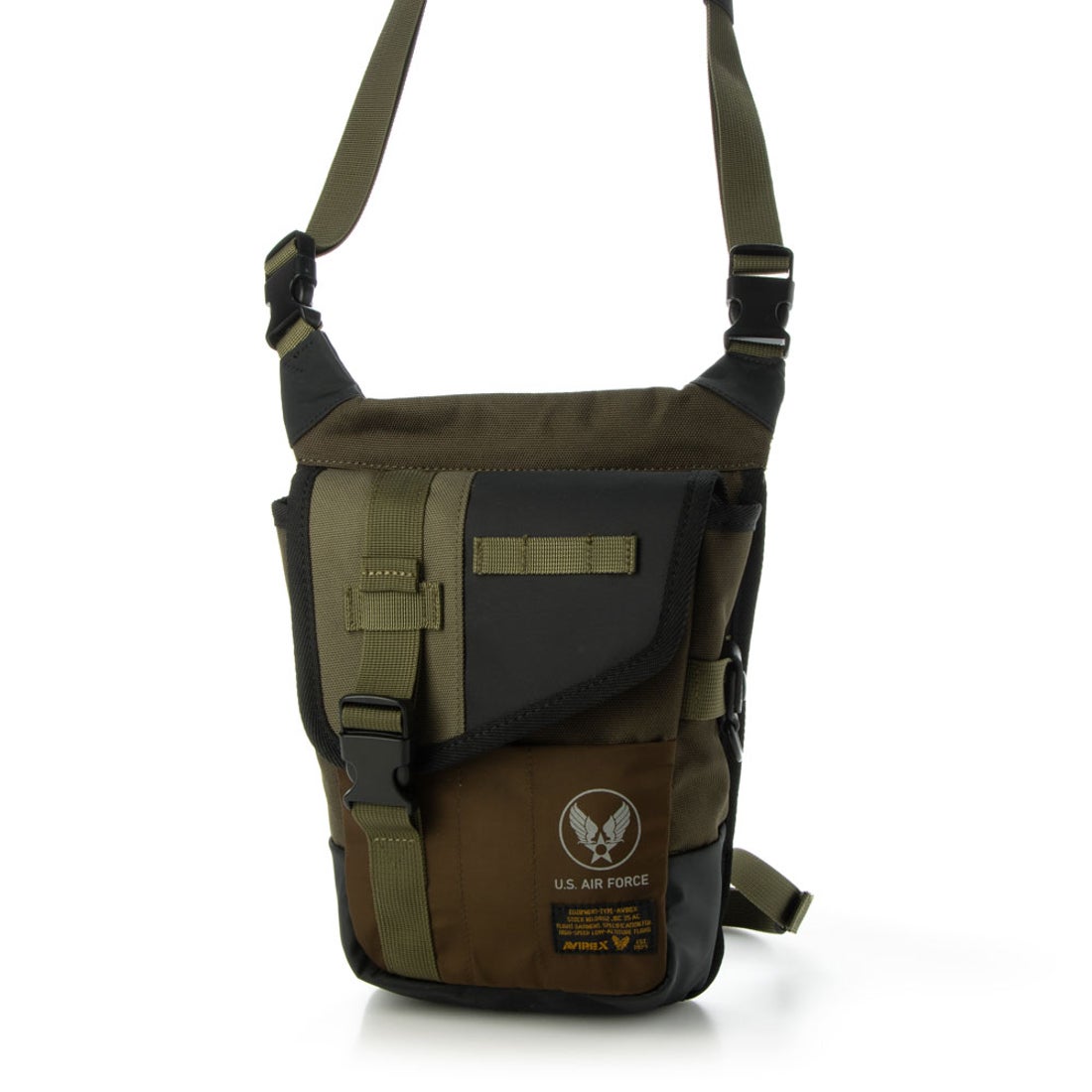 アヴィレックス AVIREX ミリタリー 2WAY レッグバッグ （カーキ