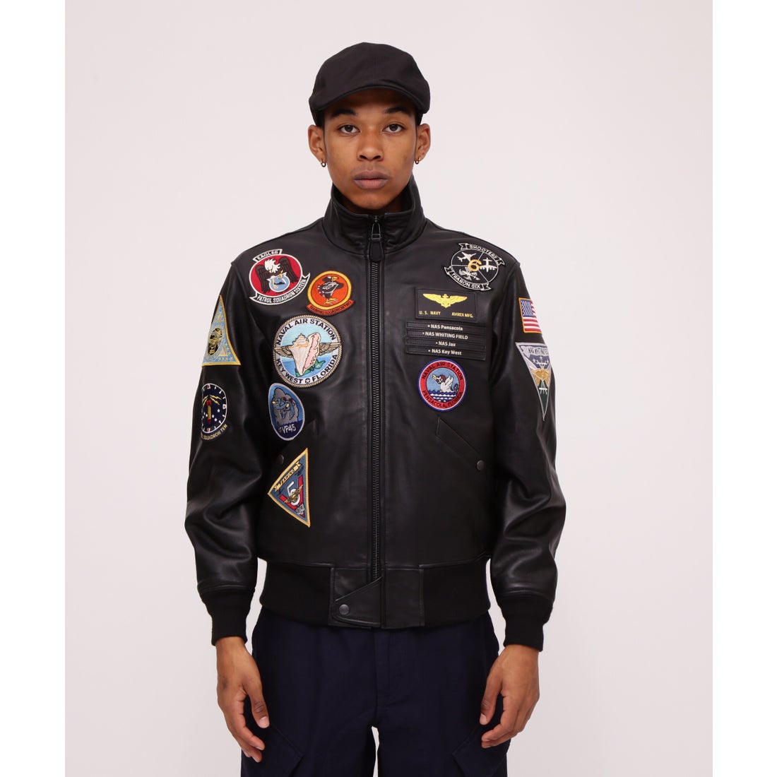 アヴィレックス AVIREX SHEEP STAND L‐2 NAS MIAMI （ブラック