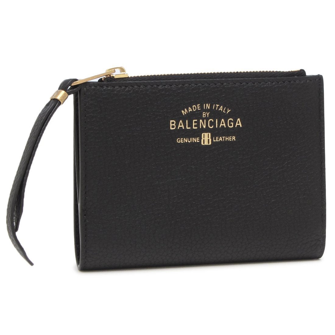 バレンシアガ BALENCIAGA 二つ折り財布 キャリー ミニ財布 ブラック