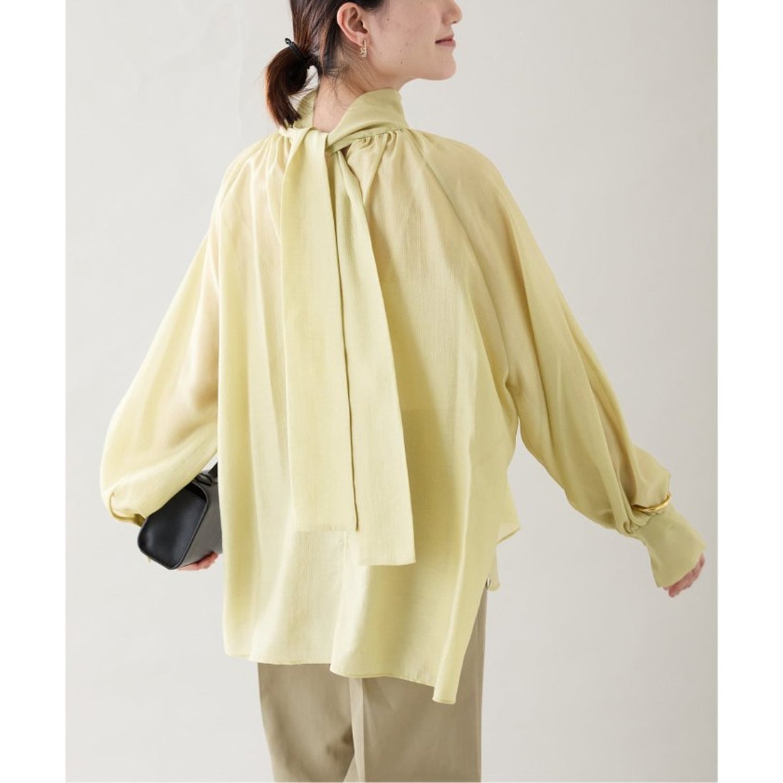 ヴェルメイユ パー イエナ VERMEIL par iena ボウタイブラウス