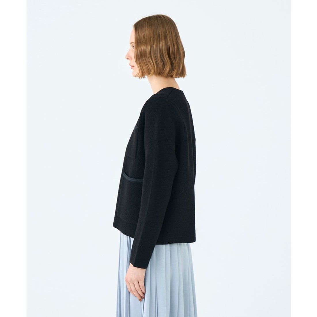 ボールジィ Ballsey ウールナイロンブークレー フロントオープン