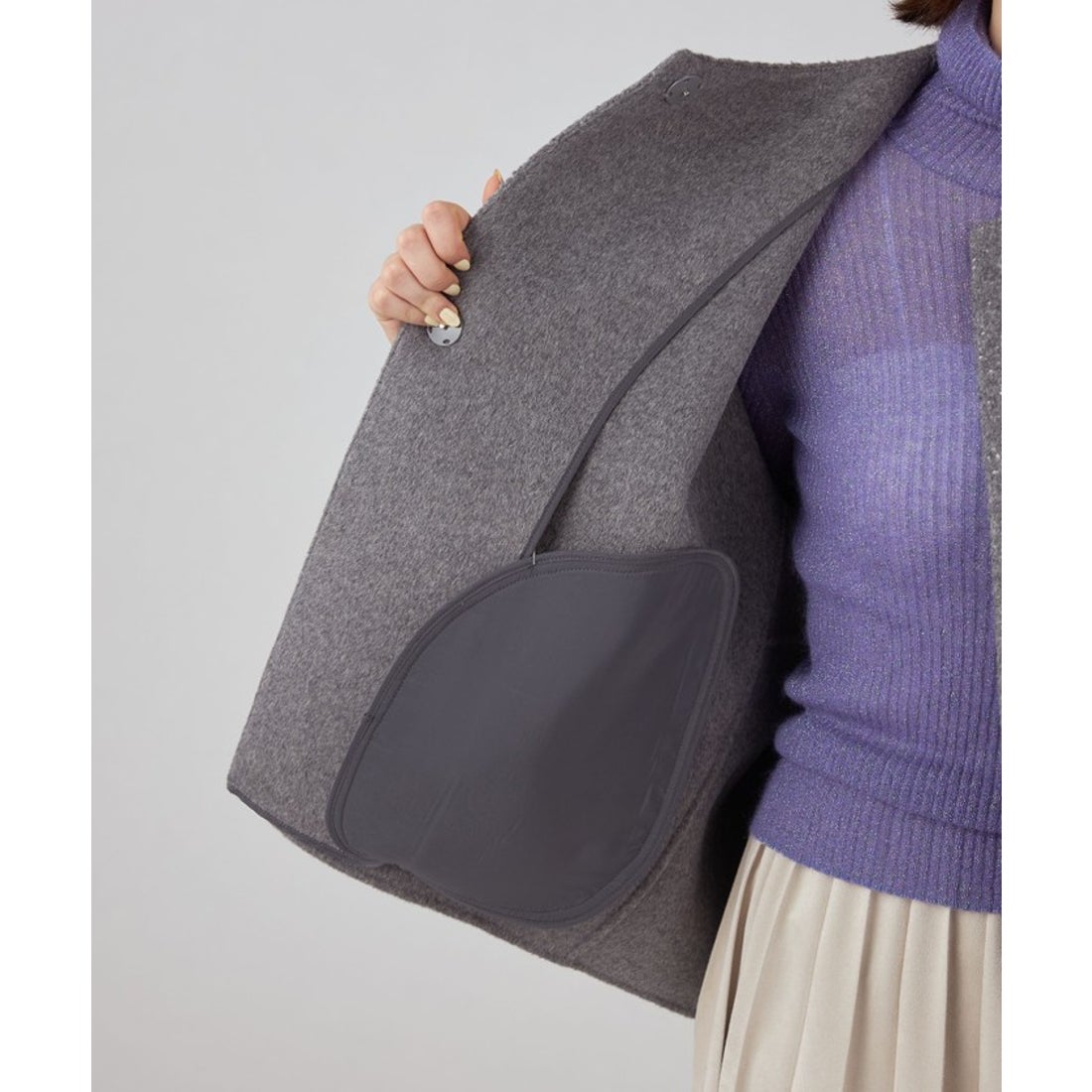 ボールジィ Ballseyスパンコールリバー ショートコクーンコート （19