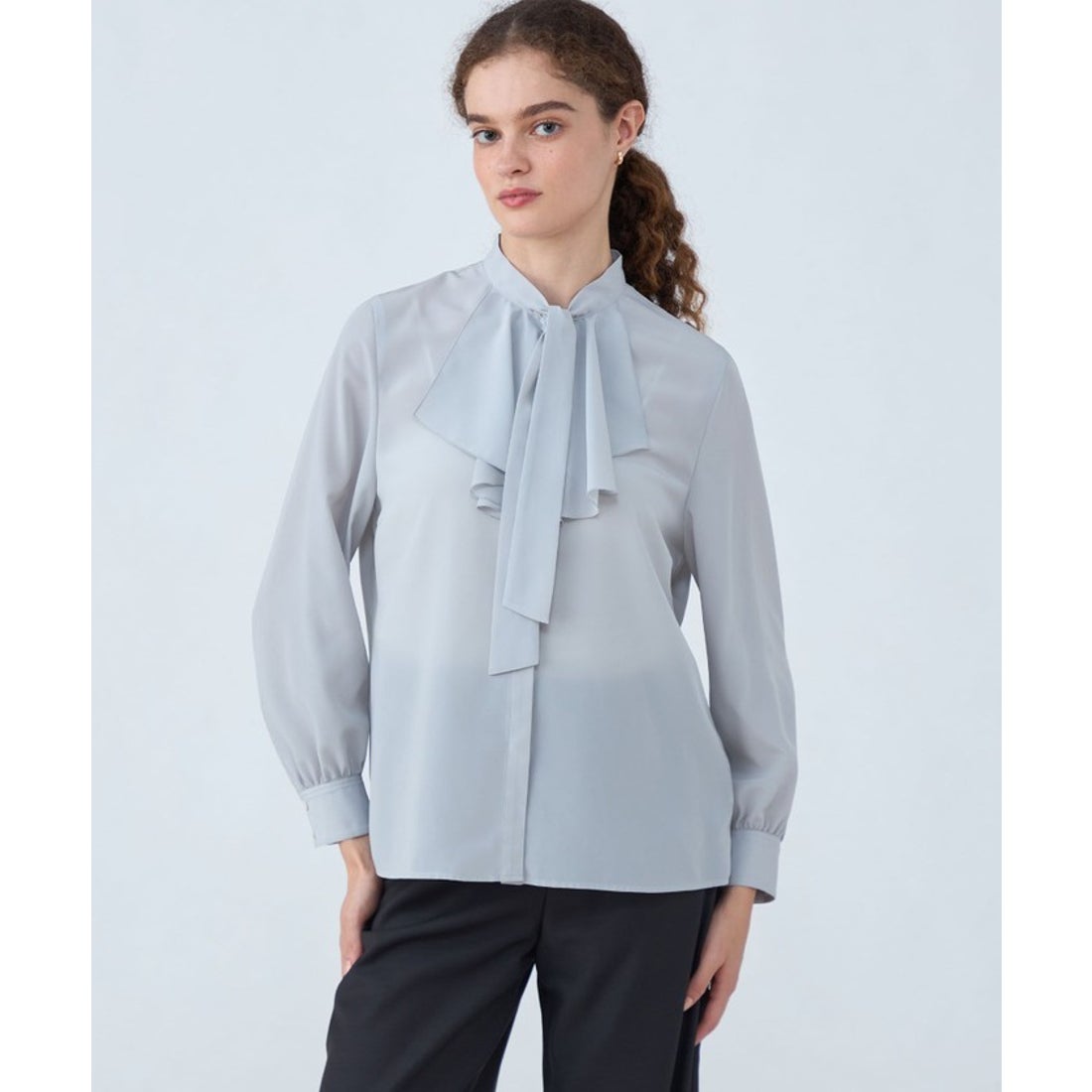 ボールジィ Ballsey クリアデシン フリルボウタイブラウス （11