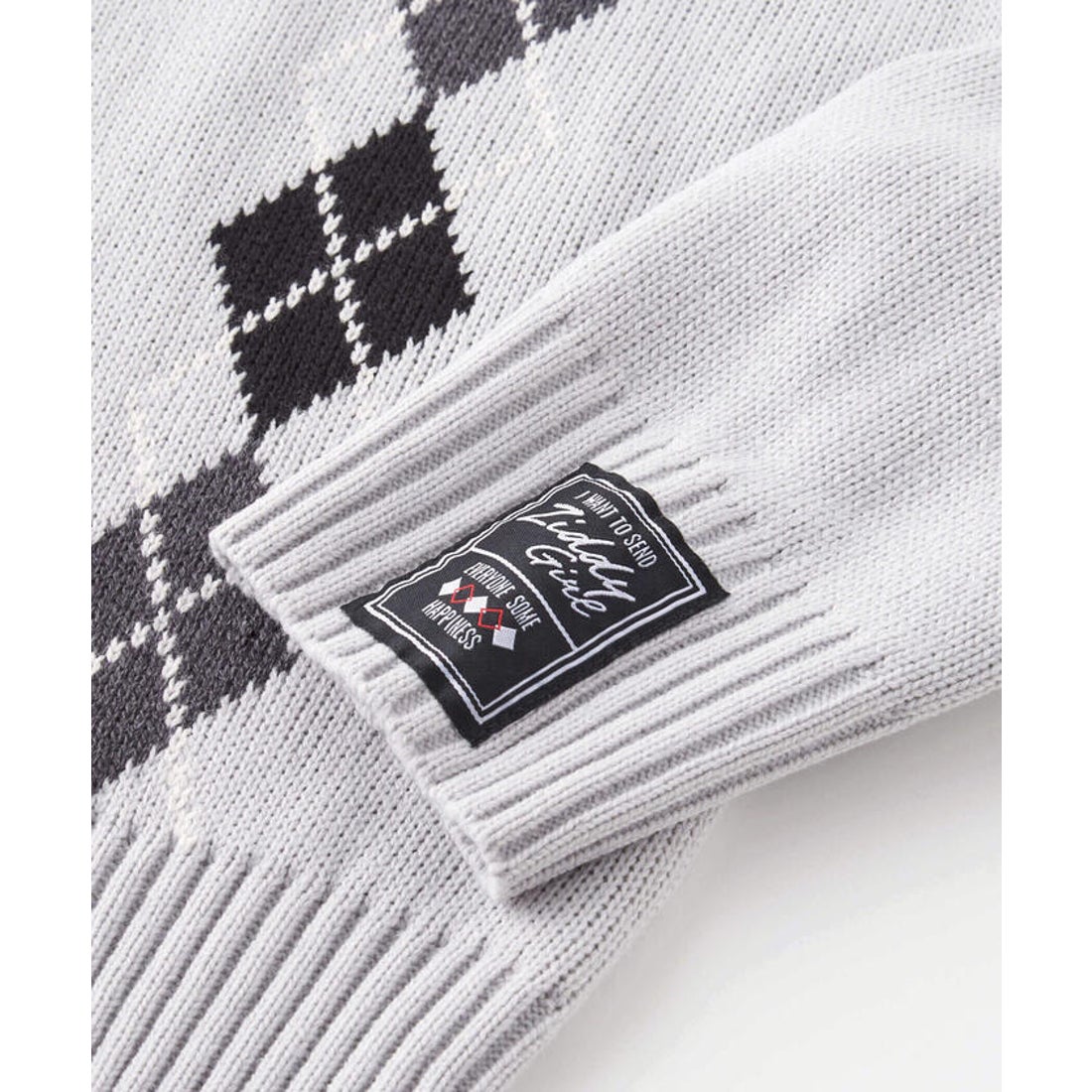 ジディー ZIDDY アーガイルチェック柄カーディガン(130~160cm