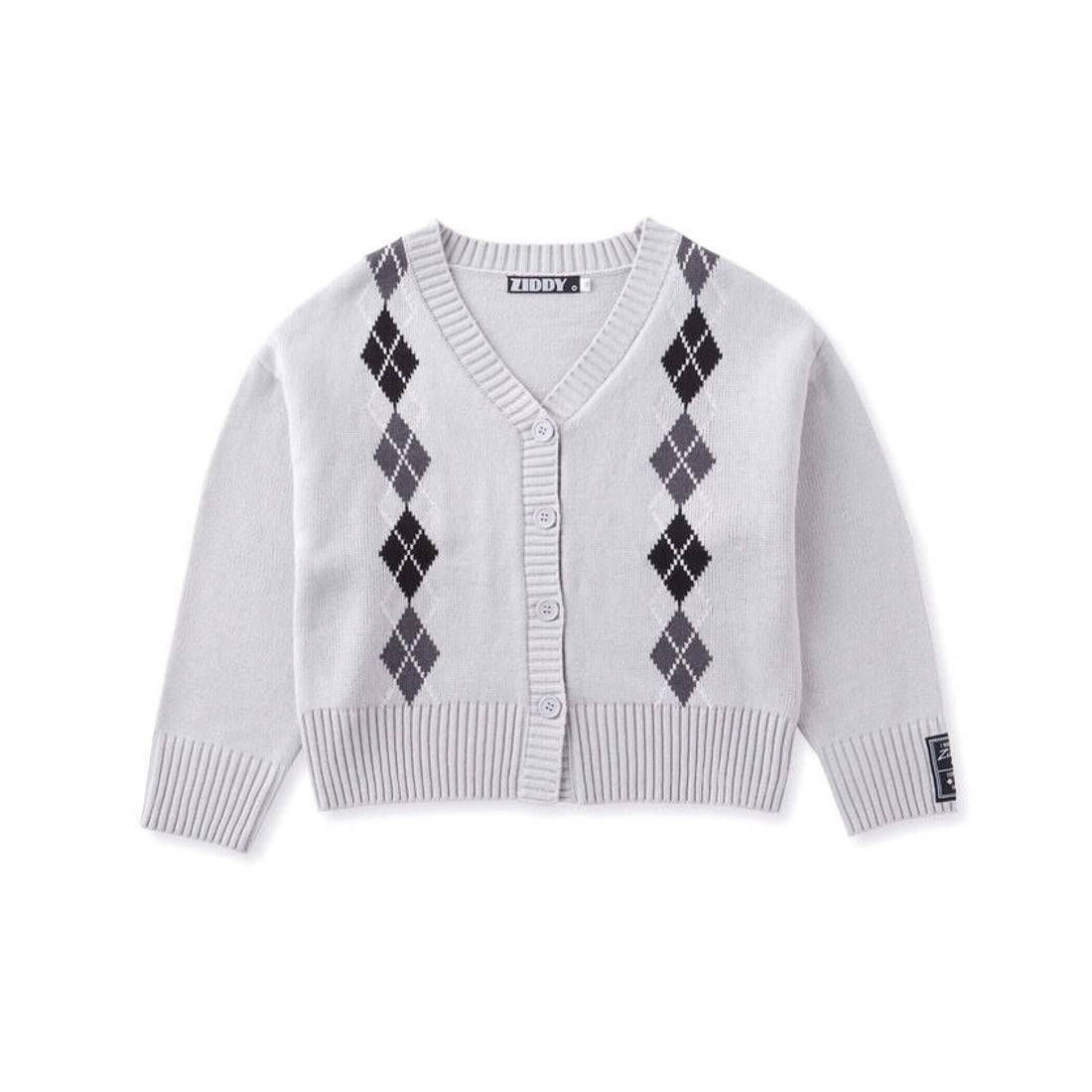 ジディー ZIDDY アーガイルチェック柄カーディガン(130~160cm