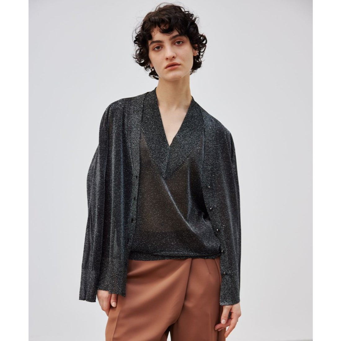 ベイジ, BEIGE, 【洗える】RIOU / カーディガン （Silver