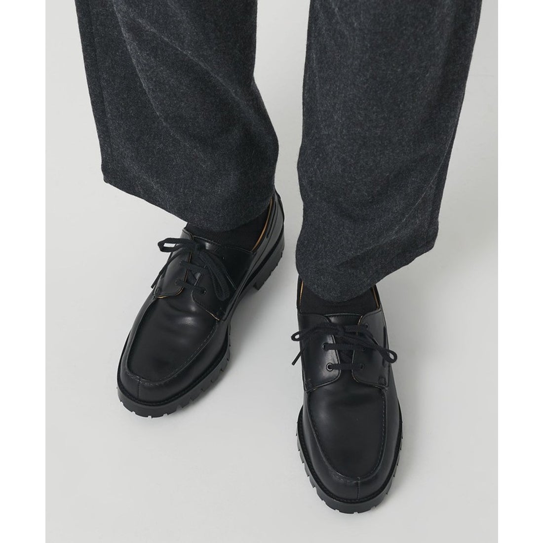 BEAUTY&YOUTH UNITED ARROWS フレンチ ボート シューズ （BLACK