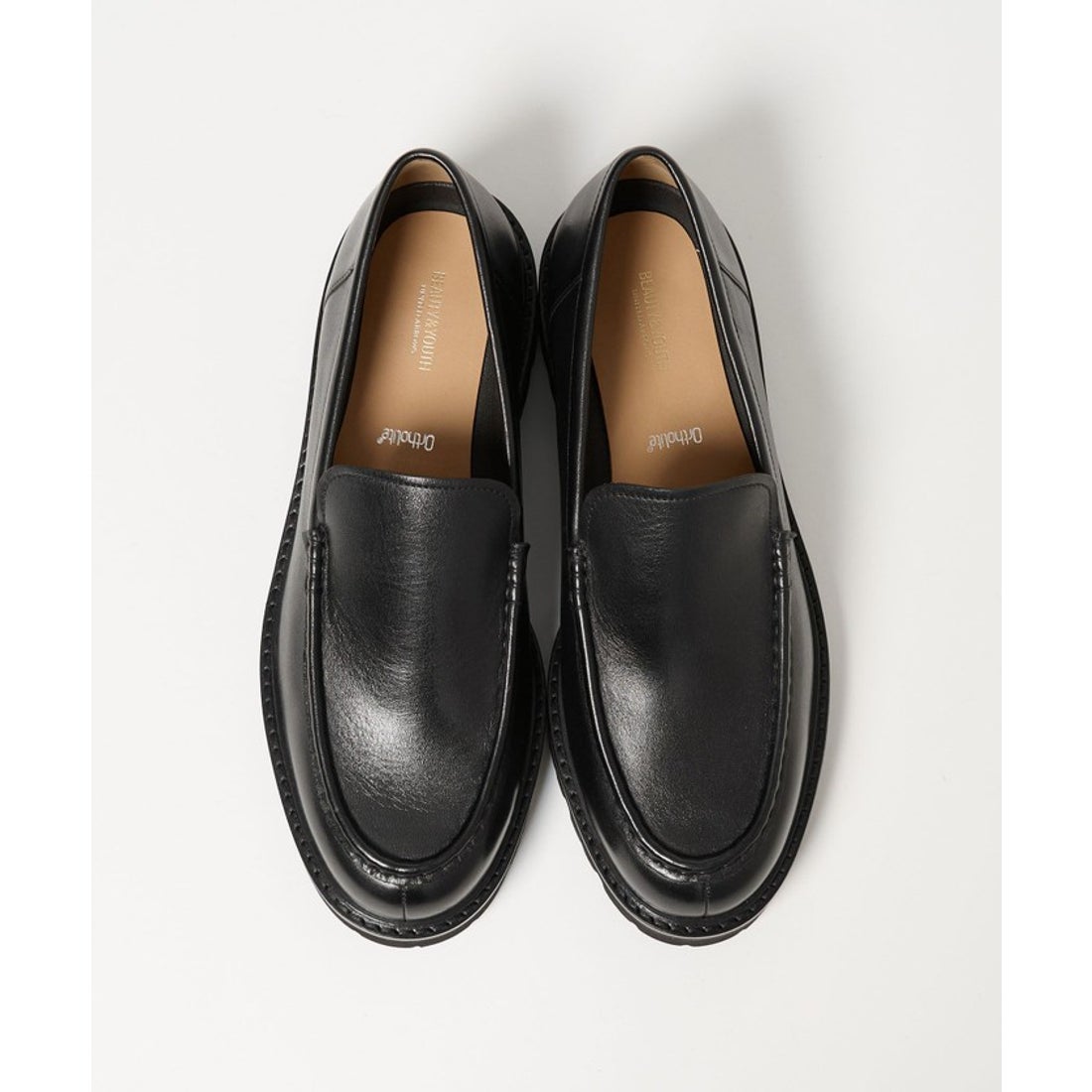 BEAUTY&YOUTH UNITED ARROWS モカシン スリッポン （BLACK