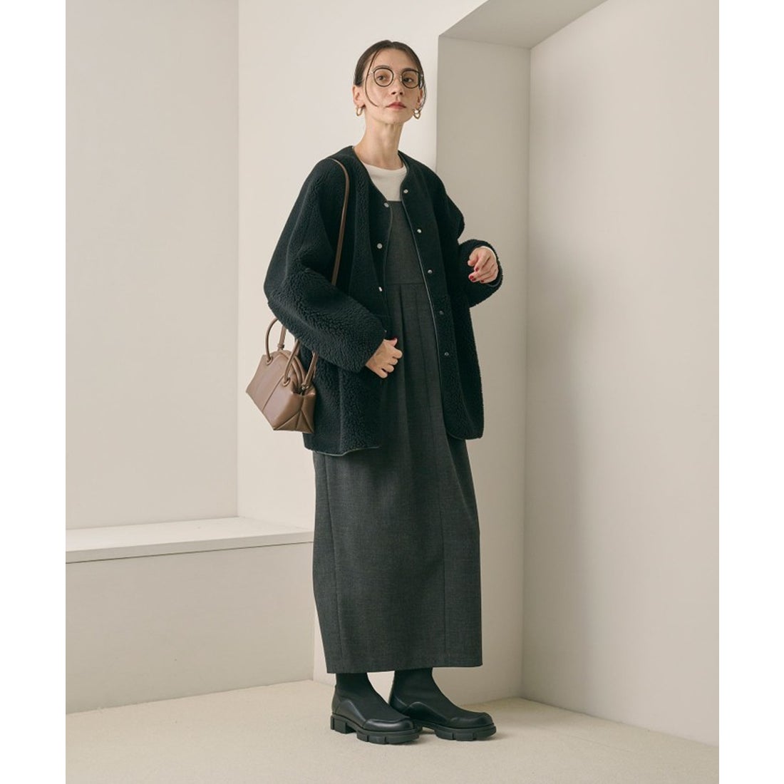 BEAUTY&YOUTH UNITED ARROWS 【WEB限定】ボア×フェイクムートン