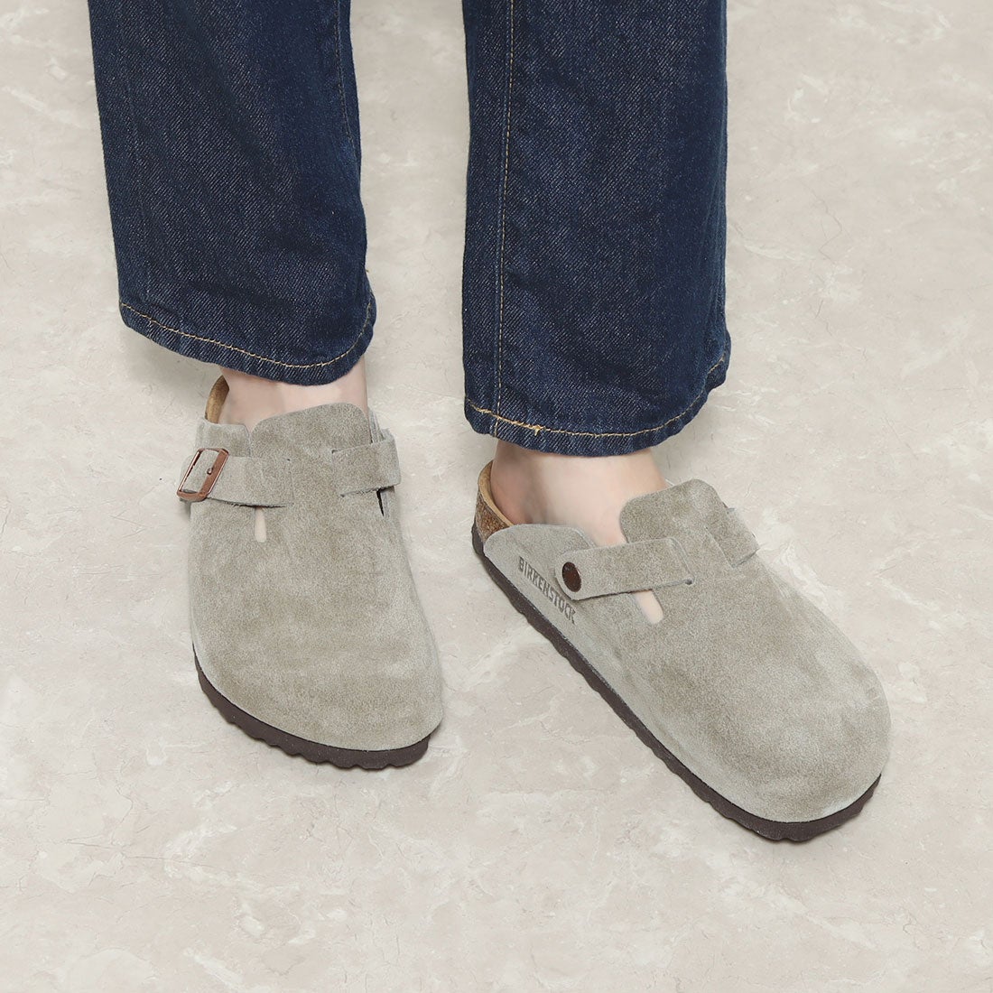 ビルケンシュトック BIRKENSTOCK Boston SFB VL【ナロー幅】 （トープ