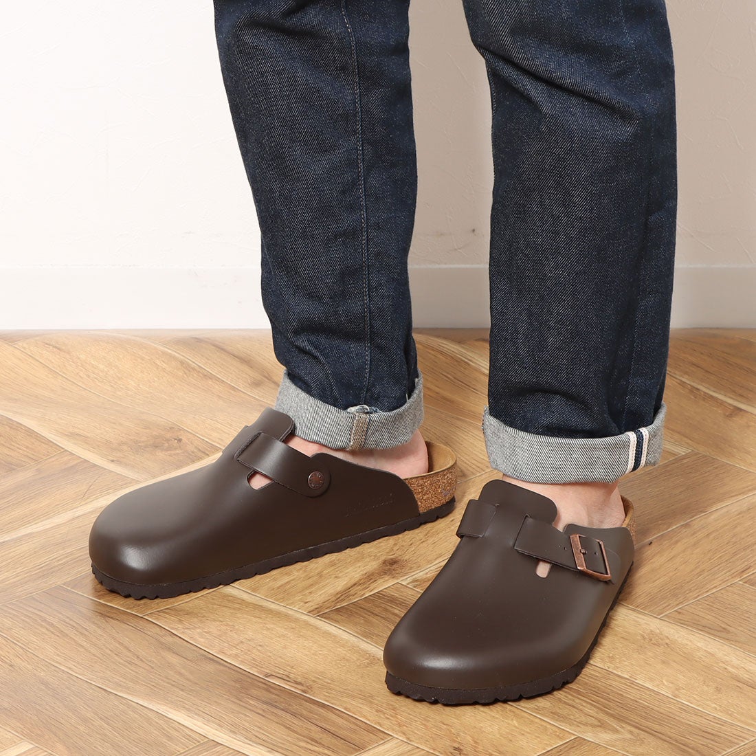 ビルケンシュトック BIRKENSTOCK Boston Natural Leather 【レギュラー