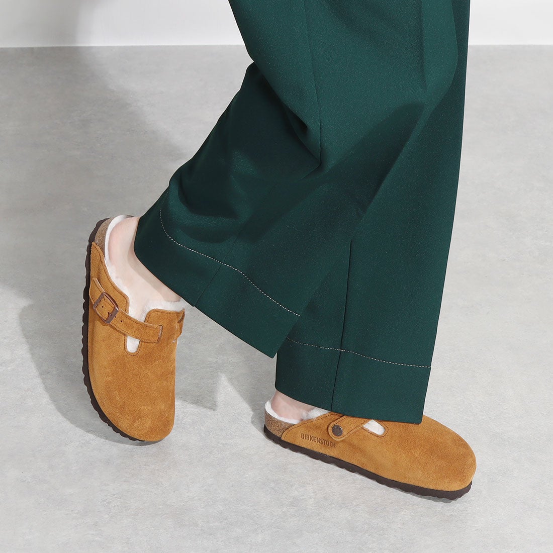 ビルケンシュトック BIRKENSTOCK Boston Shearling Suede 【ナロー幅