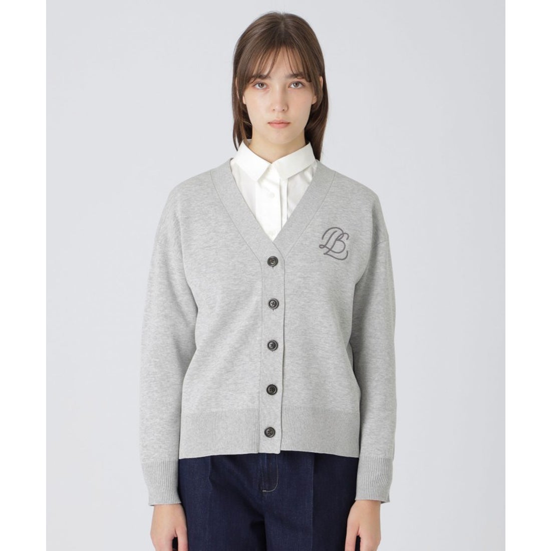 定価約1.6万 ブルーレーベルクレストブリッジ カーディガン グレー