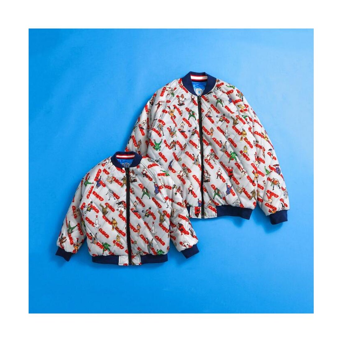 ブリーズ BREEZE 【キン肉マンコラボ】スーベニアスカジャン （ブルー