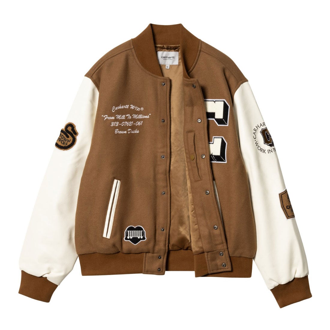 カーハート Carhartt Carhartt WIP BROWN DUCKS BOMBER（カーハート