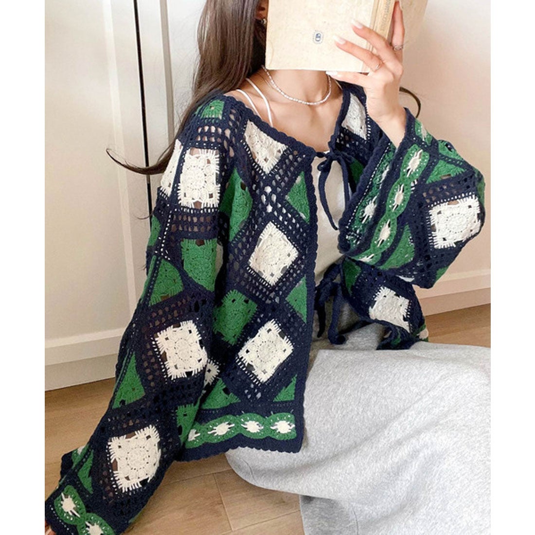 クラシカルエルフ Classical Elf 透かし編みの風合い漂う。前後2way