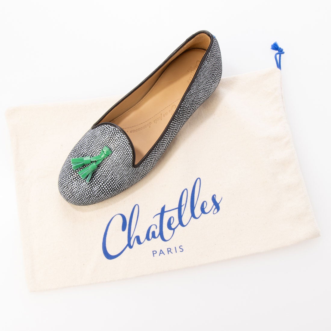 シャテル Chatelles Albert Tassels （ホワイト＆ブラック） -靴