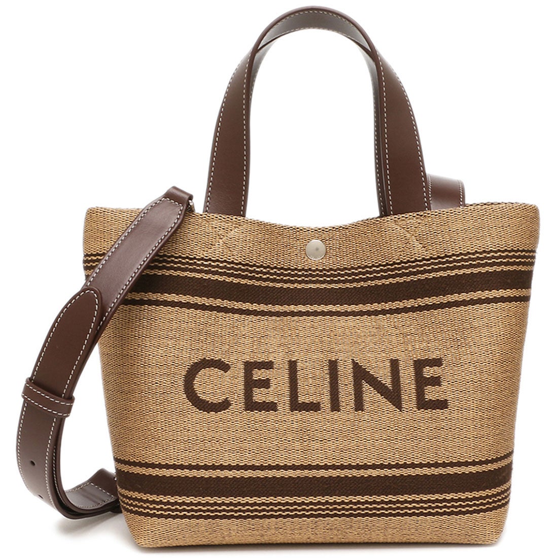 セリーヌ CELINE トートバッグ ショルダーバッグ ミニカバ ラフィア