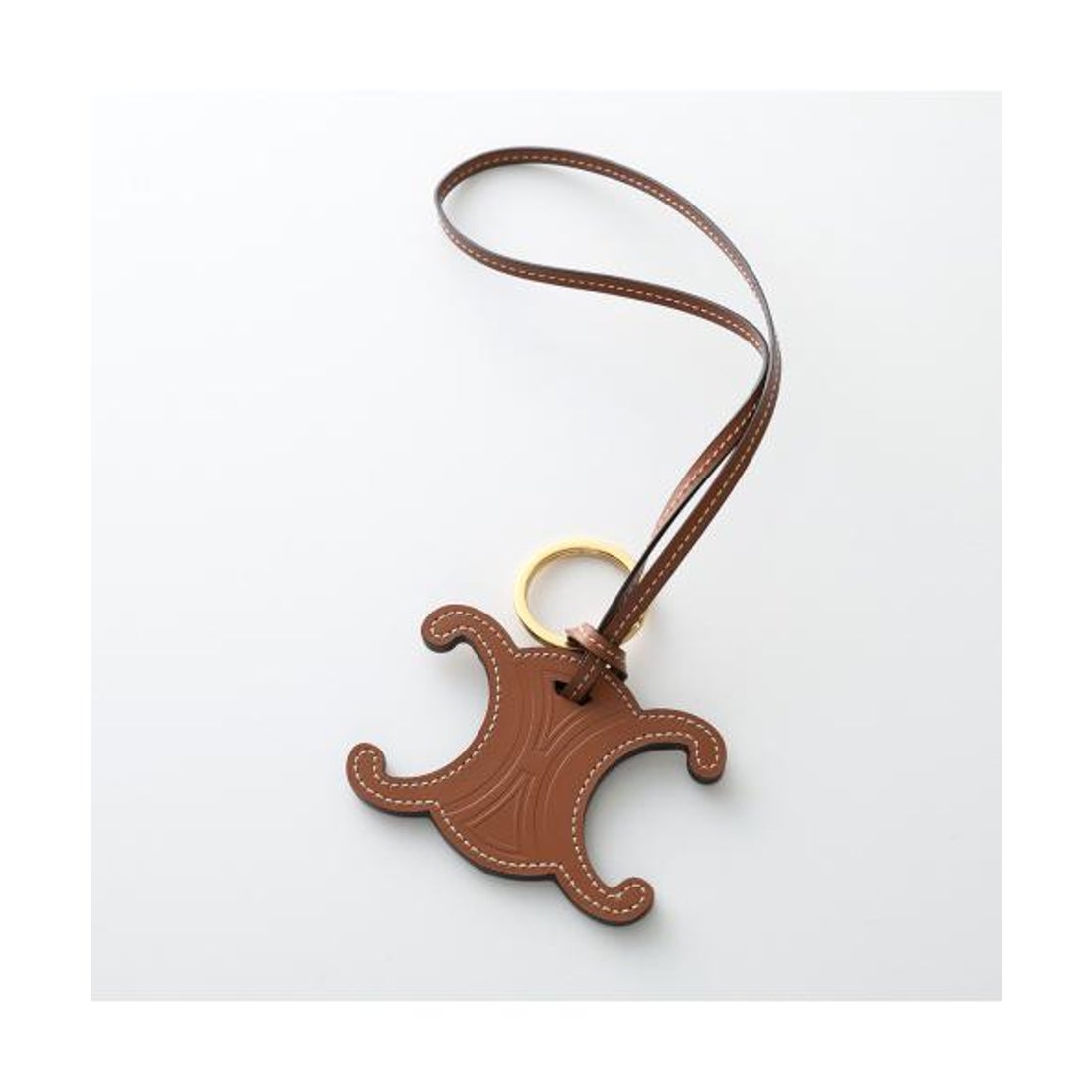 セリーヌ CELINE CELINE キーリング TRIOMPHE 49I473DSDレザー （04LU