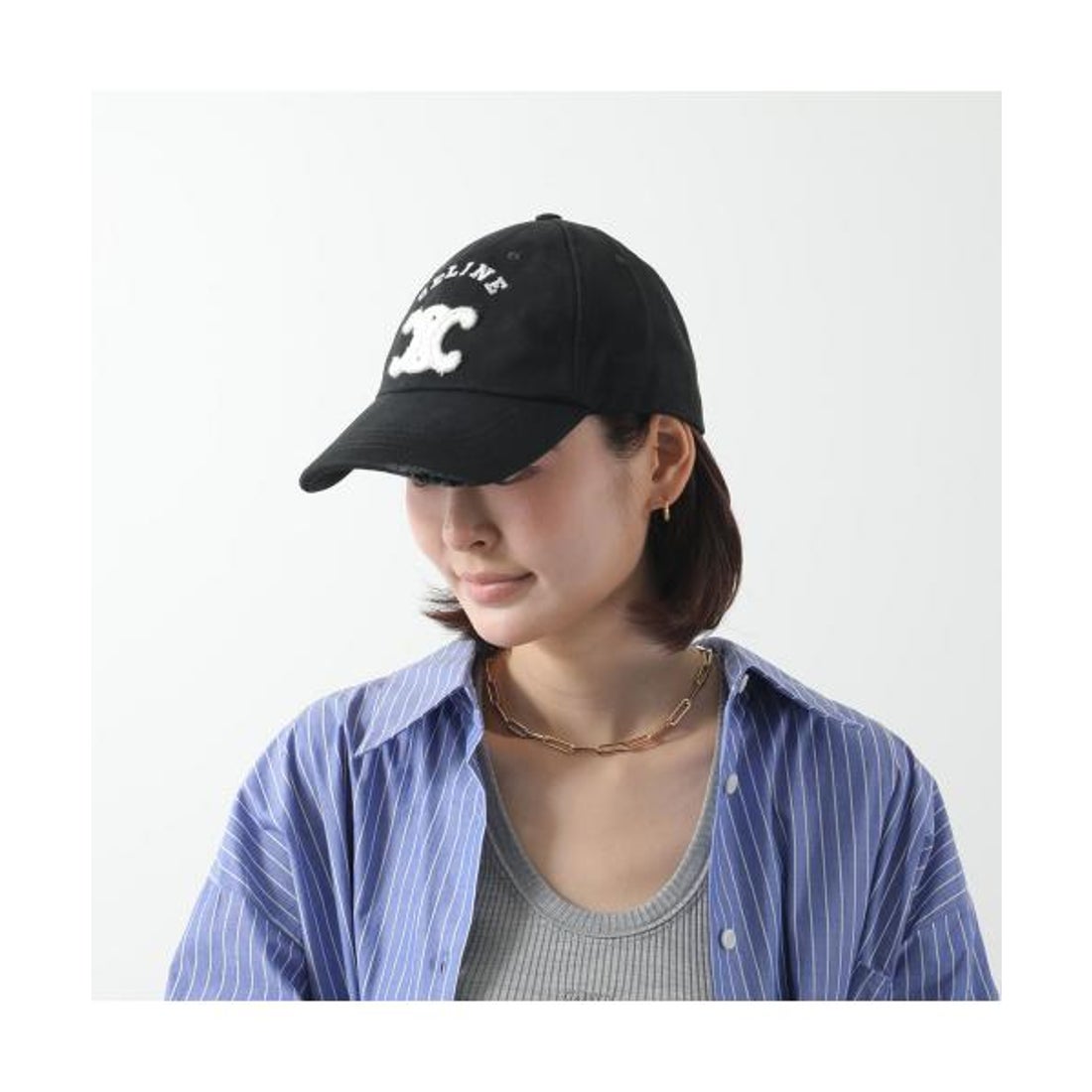 セリーヌ CELINE CELINE ベースボールキャップ AA0AG0F82 トリオンフ
