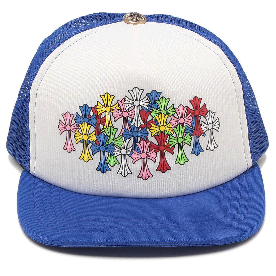 クロムハーツ Chrome Hearts 帽子 メッシュキャップ ブルー メンズ