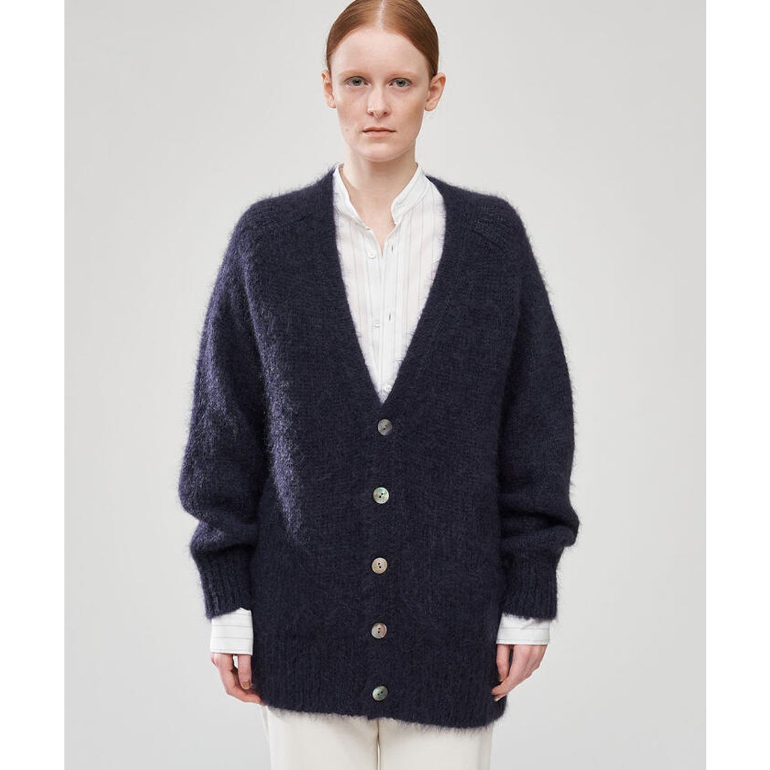 ギャルリー・ヴィー GALERIE VIE キッドモヘヤ Vネックカーディガン