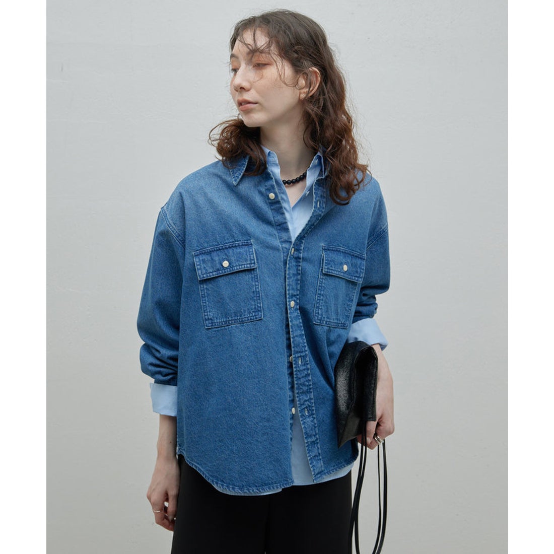 ガリャルダガランテ GALLARDAGALANTE デニムシャツ （blue
