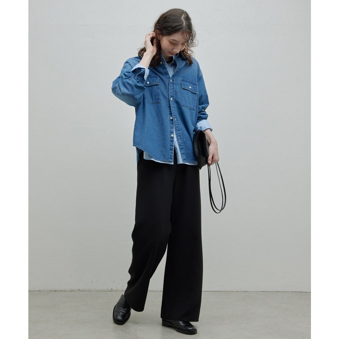 ガリャルダガランテ GALLARDAGALANTE デニムシャツ （blue