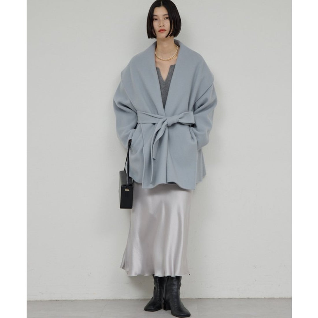 ガリャルダガランテ GALLARDAGALANTE リバーショールコート （camel