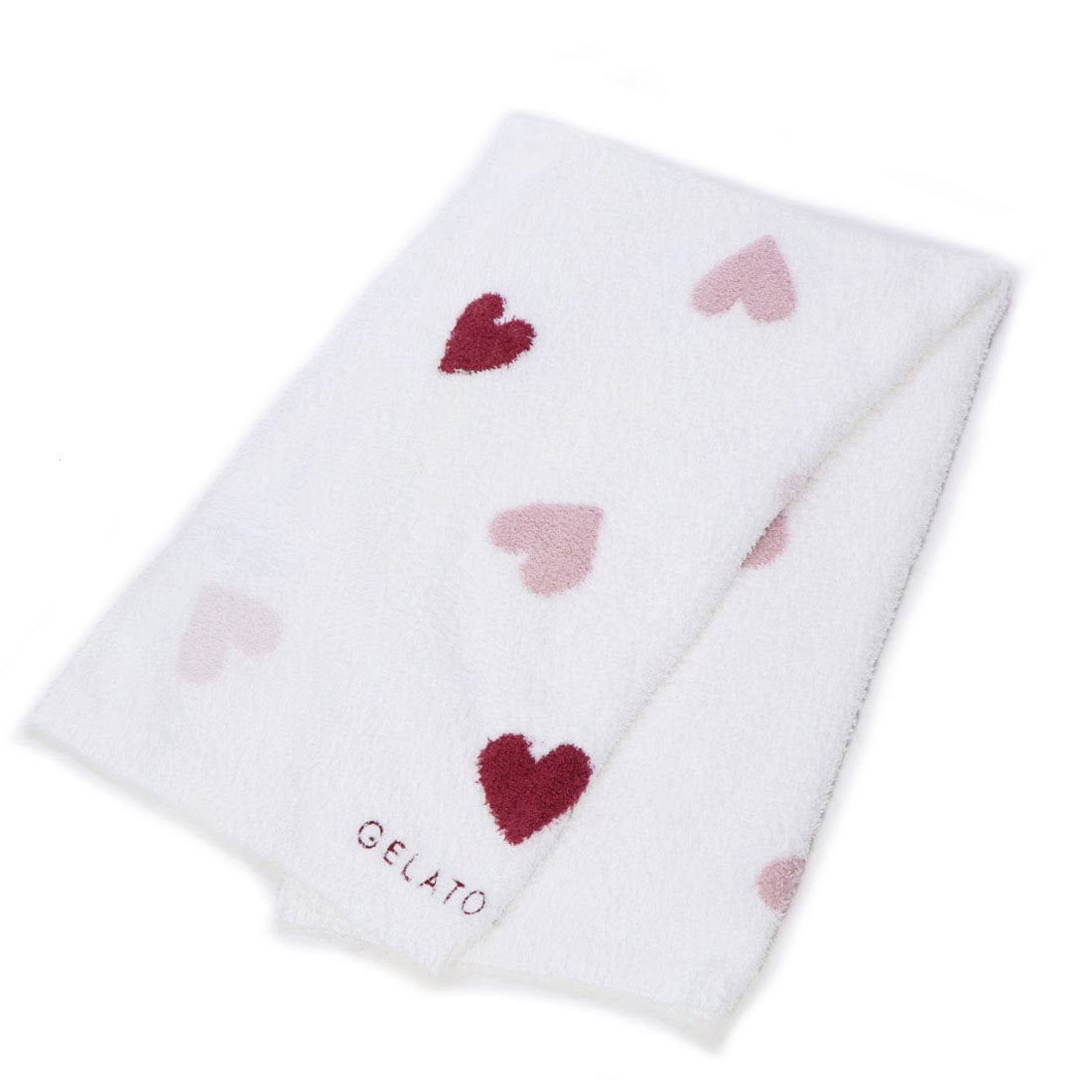 ジェラートピケ gelato pique ハートジャガードブランケット （オフ