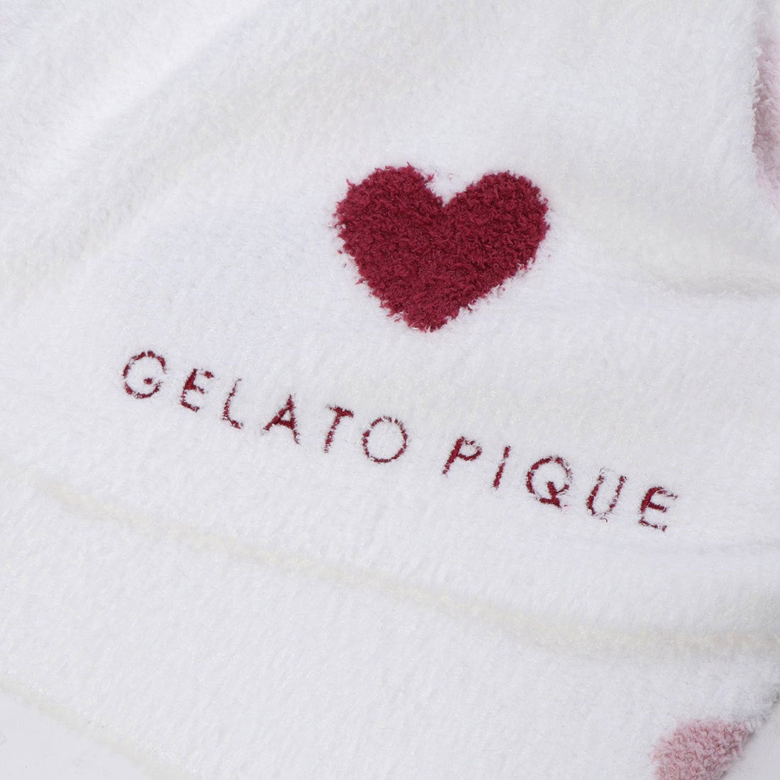 ジェラートピケ gelato pique ハートジャガードブランケット （オフ