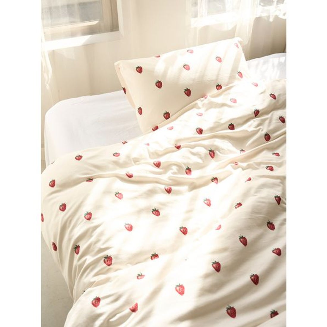 ジェラートピケ gelato pique 【Sleep】ストロベリー柄2点セット