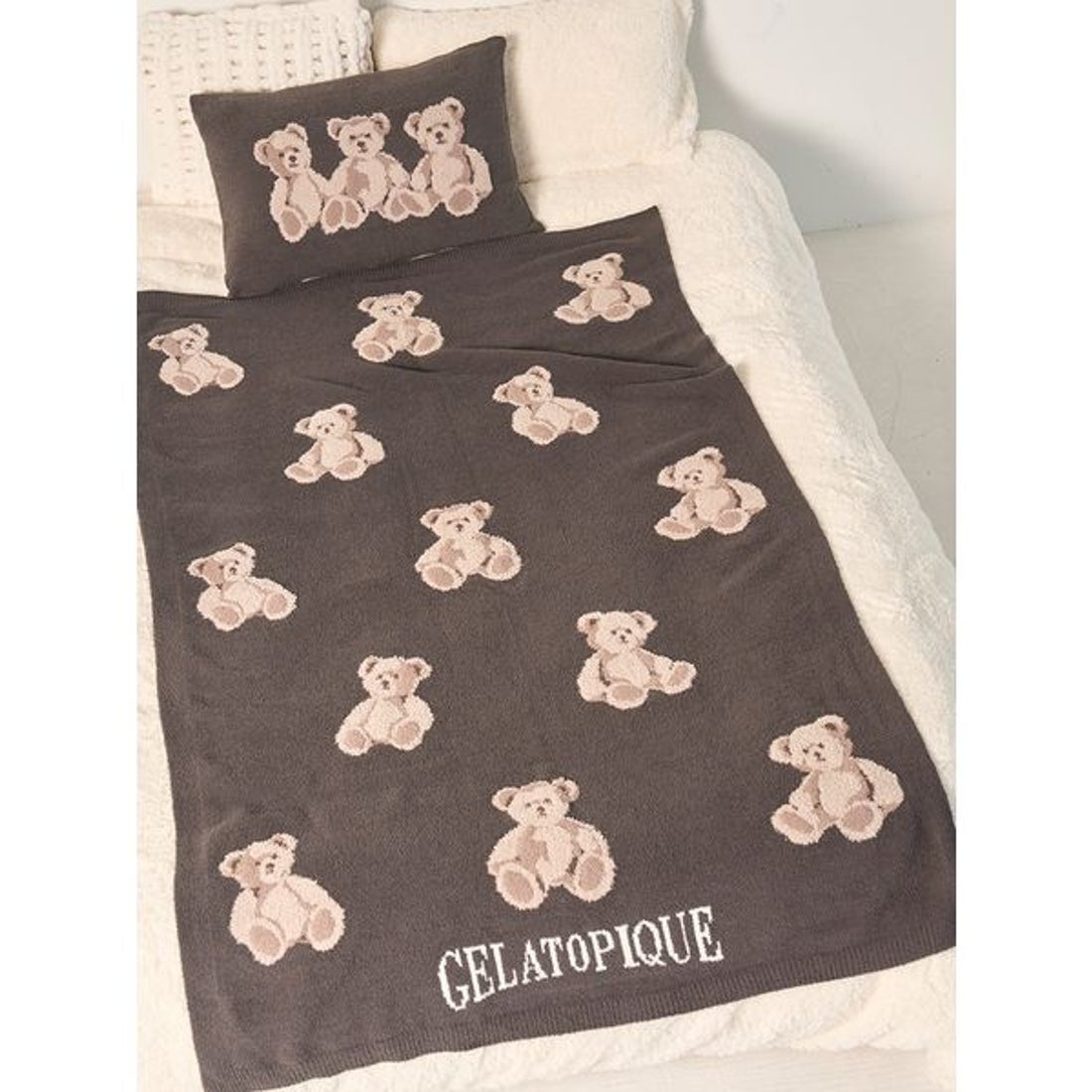 ジェラートピケ gelato pique 【Sleep】モチーフジャガードピロー