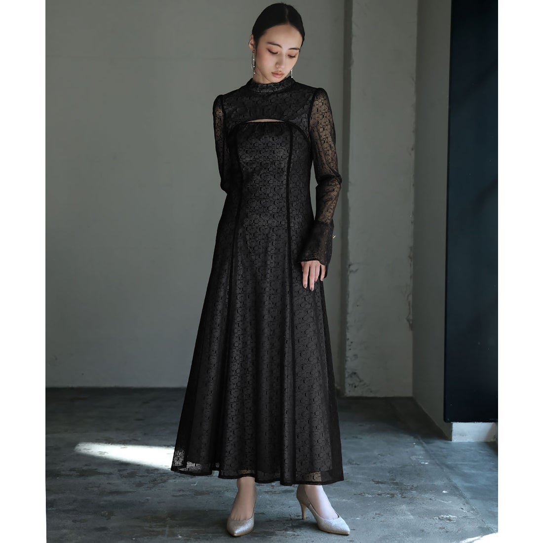 未使用級✨'22年 フォクシー13万 Pippaドレス ジレ ジップ フード