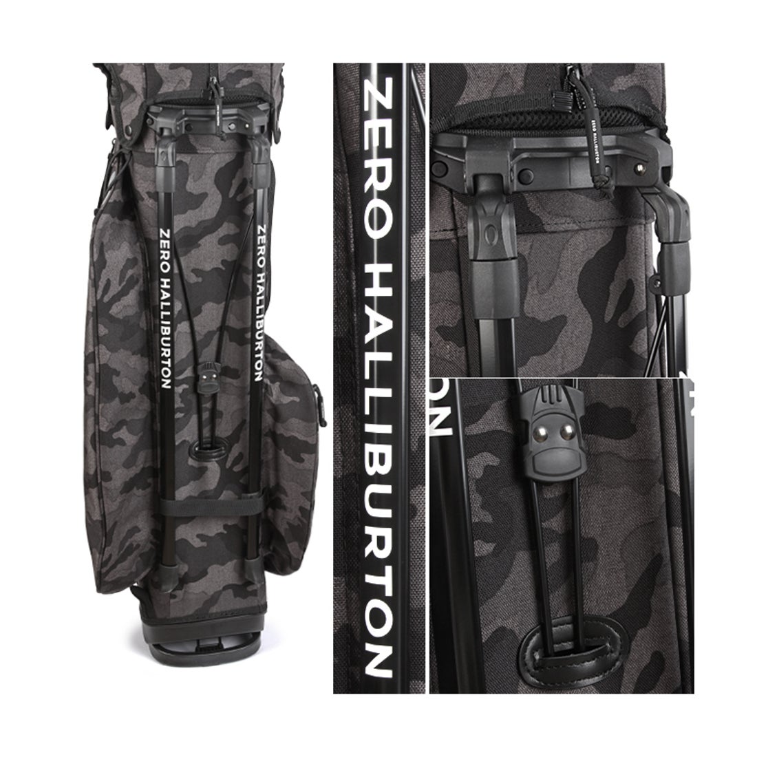 ZERO HALLIBURTON キャディバッグ 迷彩柄 ブラックカモ