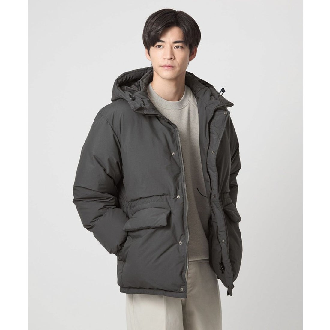 UNITED ARROWS green label relaxing DICROS フード ダウン ブルゾン