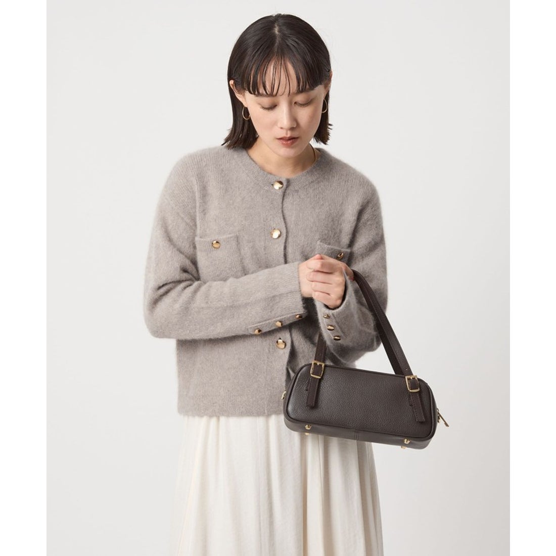 UNITED ARROWS green label relaxing デイリーエリートカーデ （BEIGE