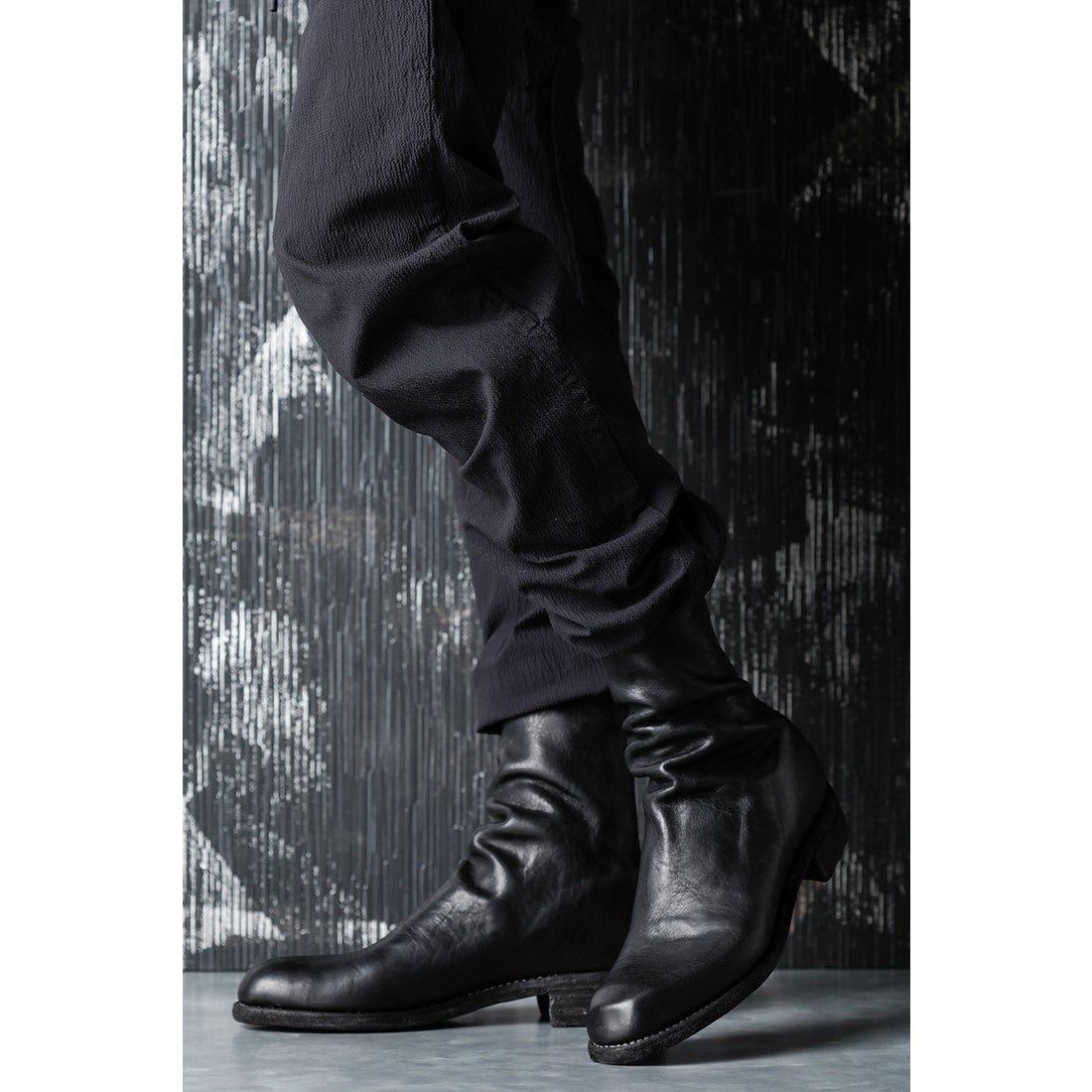 グイディ GUIDI Back Zip Boots （Black） -デザイナーズファッション
