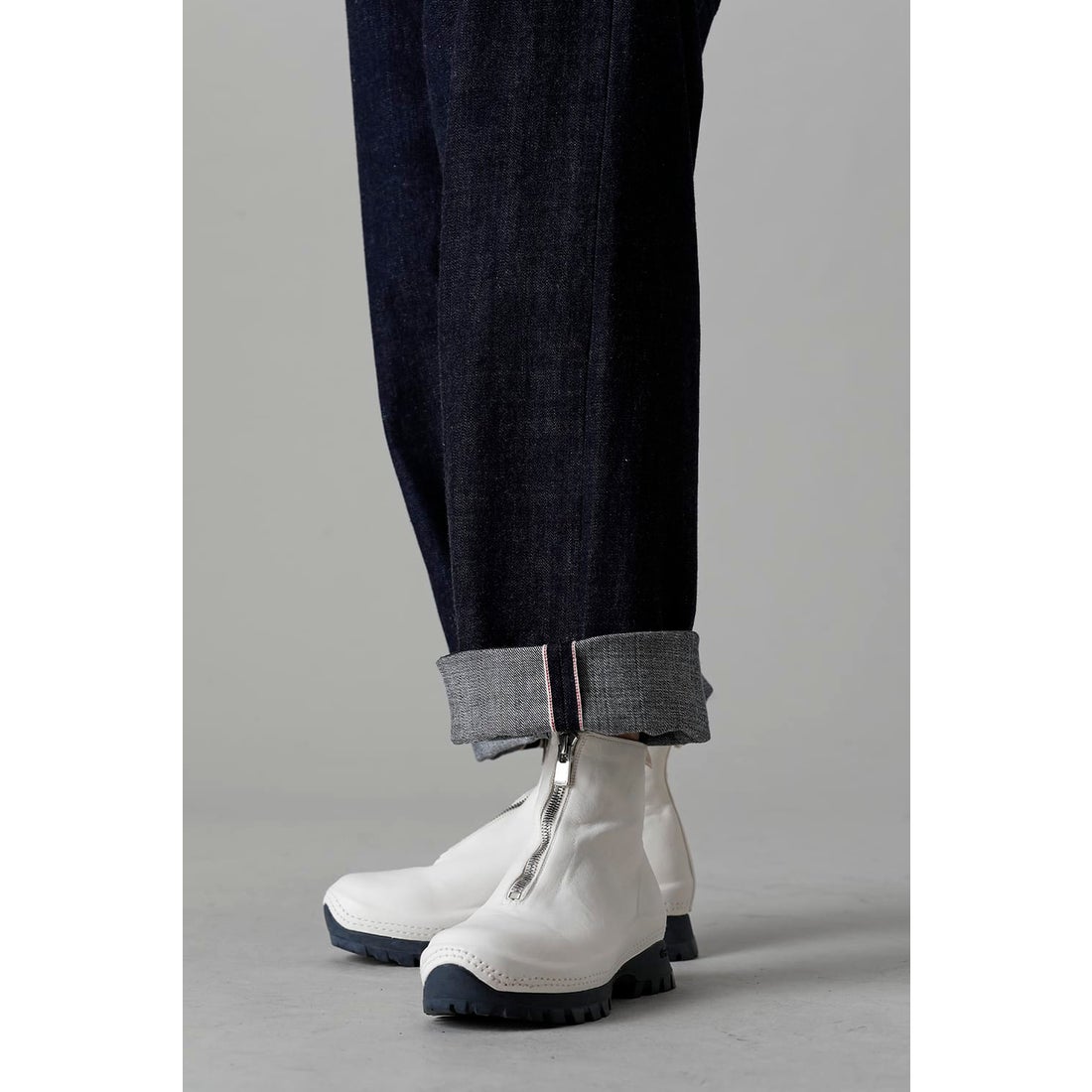 グイディ GUIDI VS01 Front Zip Sneakers Boots （White） 通販 大阪