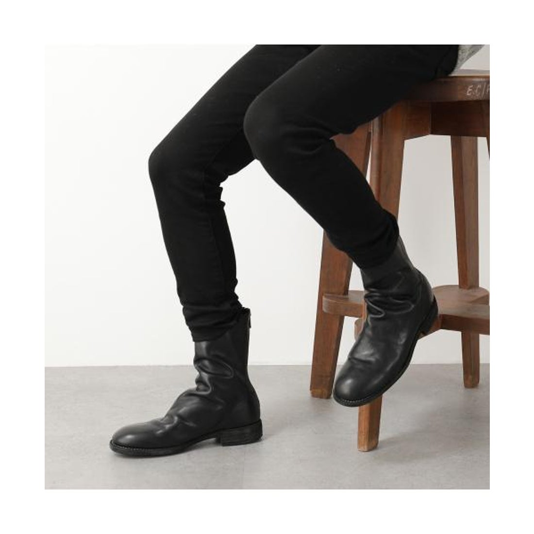 グイディ GUIDI GUIDI バックジップブーツ 988 ホースレザー フル