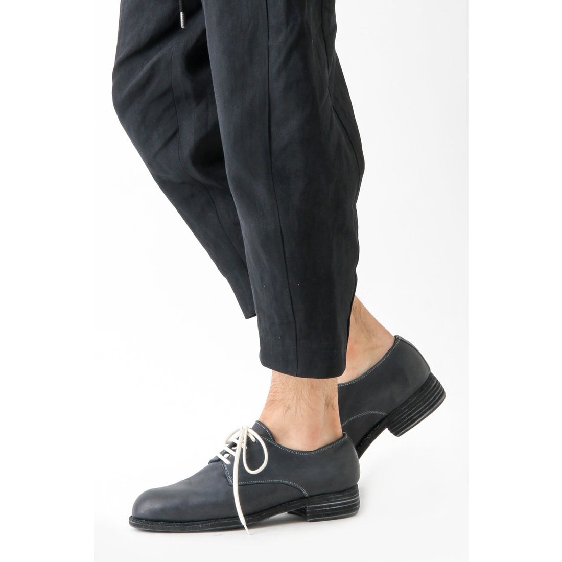 グイディ GUIDI Vintage Ball Derby Shoes （Navy） -デザイナーズ