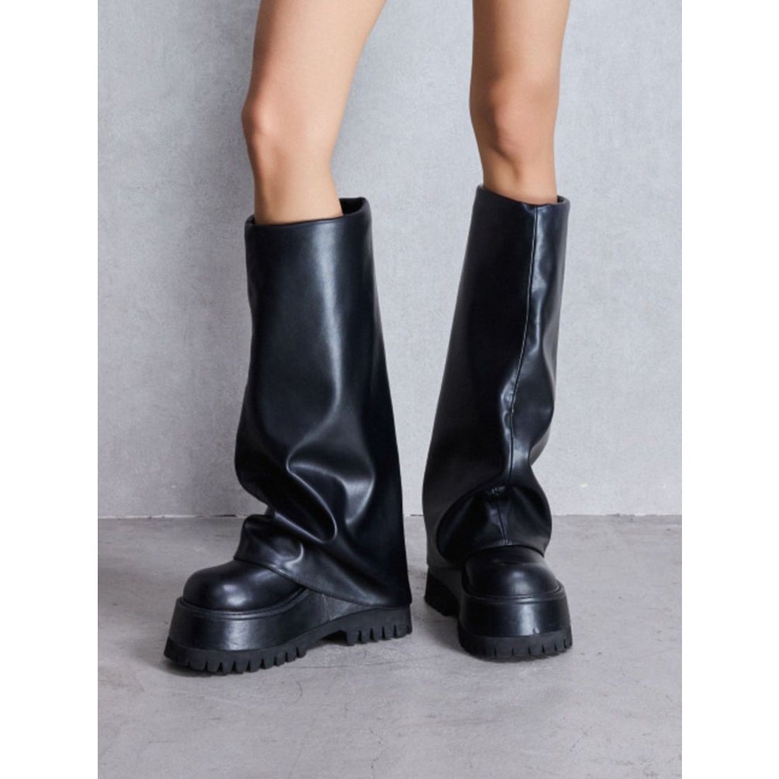 ジェイダ GYDA GDカバールーズシルエットブーツ （ブラック