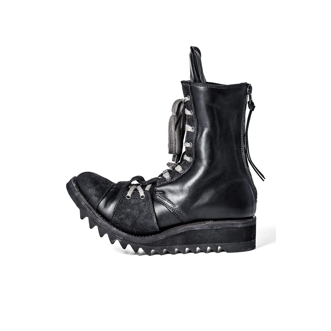 ディーハイゲン D.HYGEN Horse Leather Shark Sole Lace-Up Boots