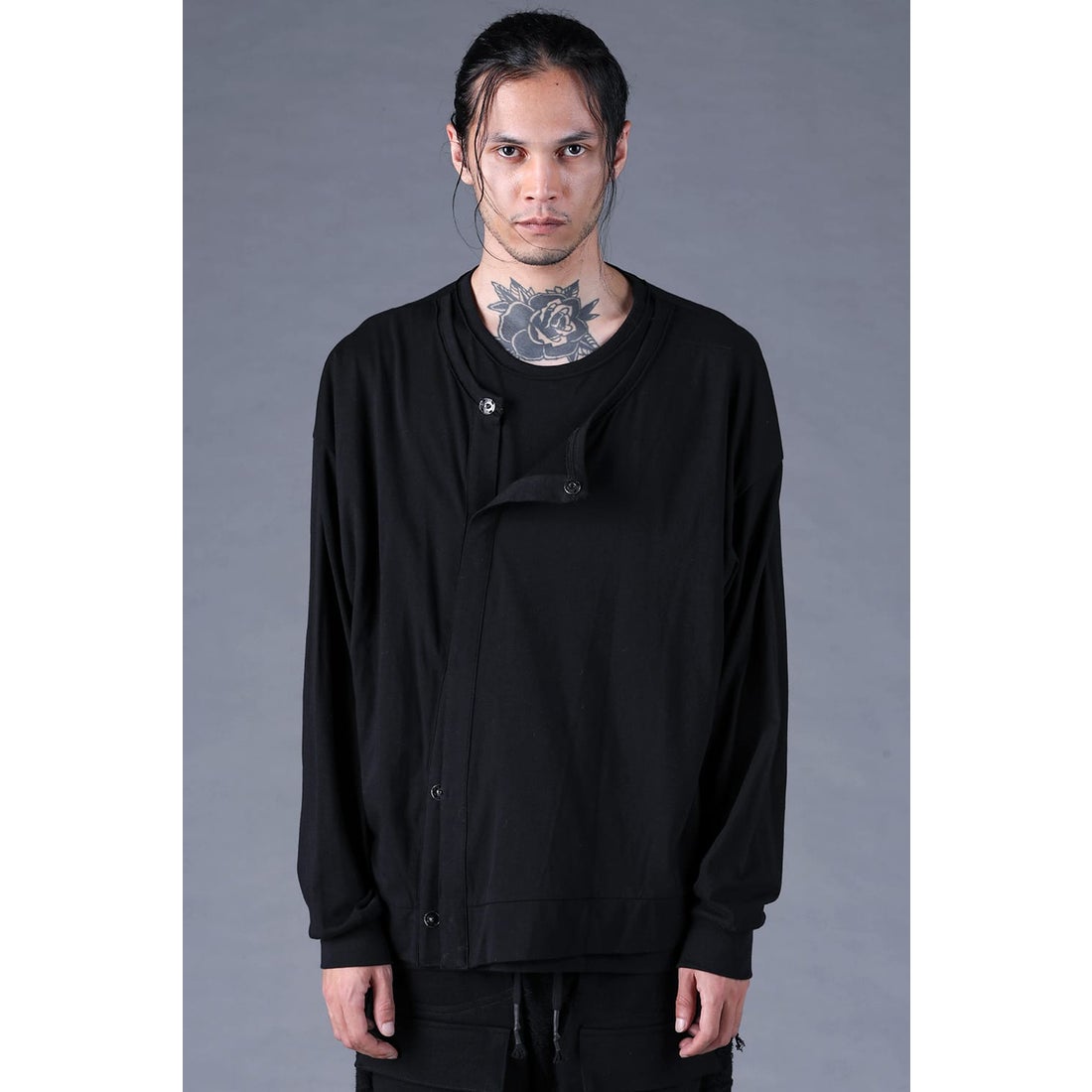 ディーハイゲン D.HYGEN 30/- Jersey Double-Front T-Shirt （Black