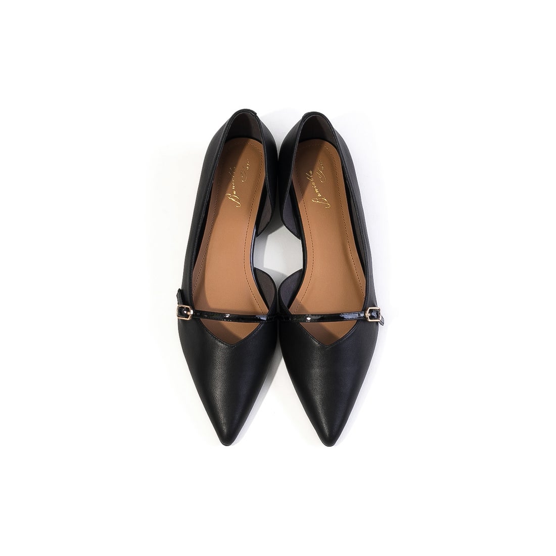 ダニエラアンドジェマ Daniella & GEMMA ベルトポインテッドフラット