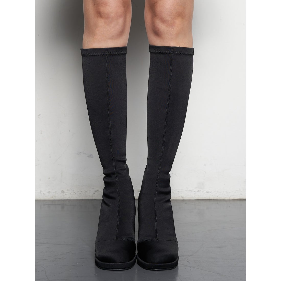 ダーリッチ Darich ウルトラストレッチミドルロングブーツ （ブラック