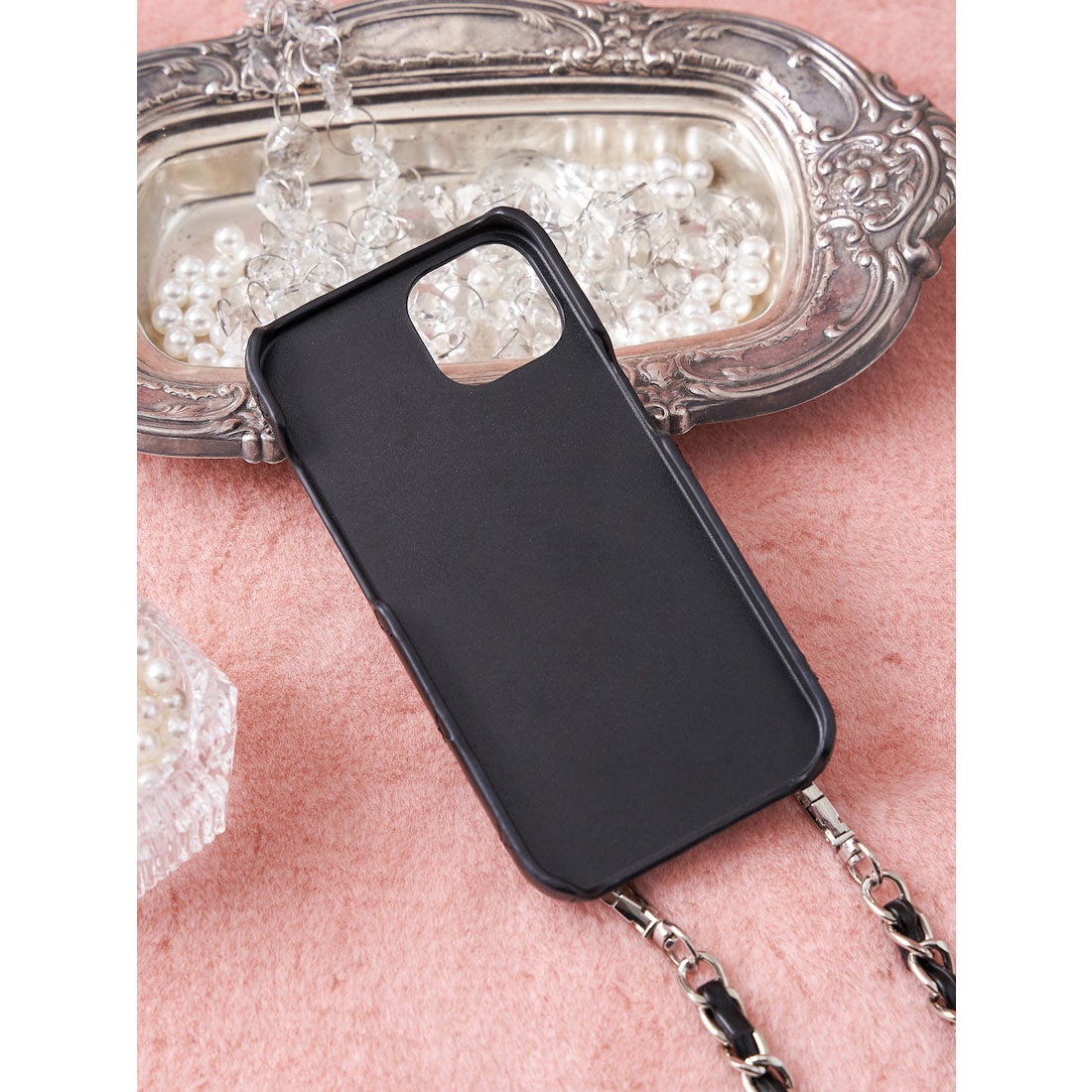 ダーリッチ Darich キルティングビジューiPhoneケース （アイボリー