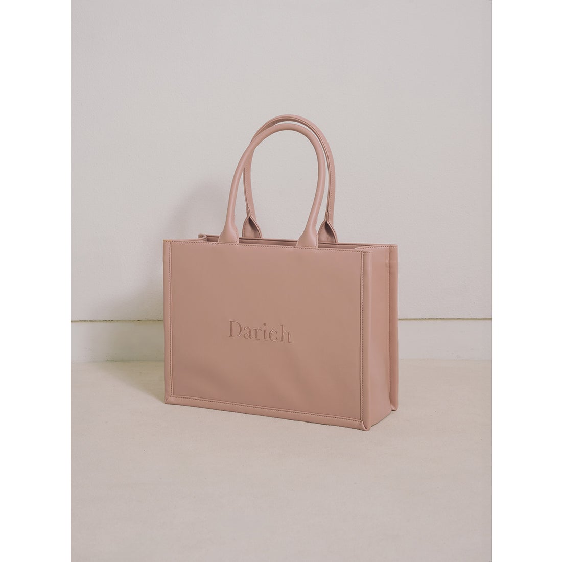 ダーリッチ Darich ロゴレザートートバッグ （ピンク） - ファッション